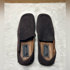 Men's Borgesi Beverly Hills Collection Brown Leather Hand-Made Loafers (44)